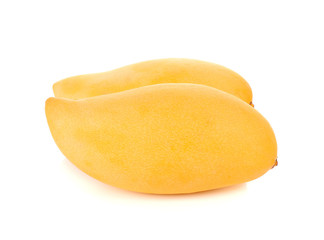 Yellow mango ,thai fruit favorite isolated on a white background