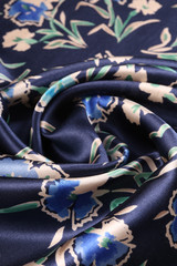 fabric with cornflowers