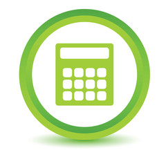 Green calculator icon