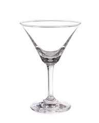 empty cocktail glass isolate on white