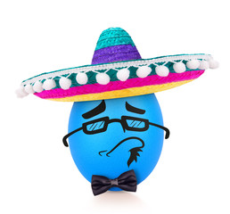 Emotion concept isolated on white