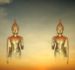 Image of Buddha in Conceptual Surreal style