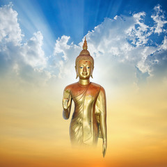 Obraz premium Image of Buddha in Conceptual Surreal style