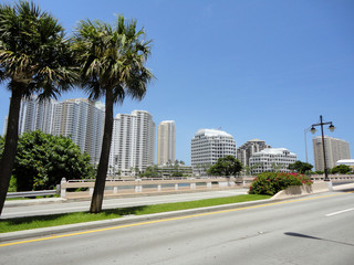 Fototapeta na wymiar Promenade de Biscayne Bay - Miami, Floride