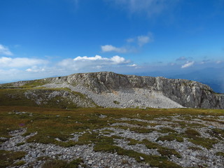 plain top Australian Alps, beautiful blue sky