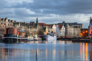 Fototapeta premium Historic Harbour in Leith, Edinburgh
