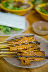 street food in Hoi An ancient town on