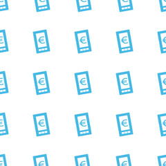 Unique Euro phone seamless pattern