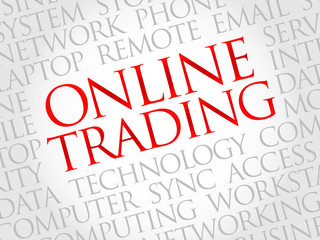 Online Trading word cloud concept