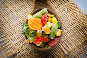 Frozen vegetables.