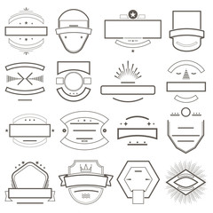 Badges and emblems template for logo