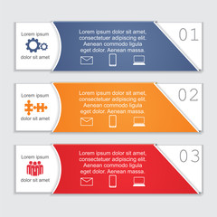 Infographic card report template. Vector illustration