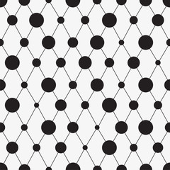 Abstract seamless pattern with circles. Vector illustration