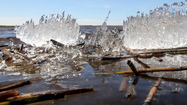 Great sounds and ice slices in  spring