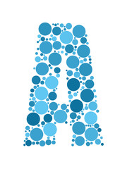 ALPHABET ICONS (letter A graphic design lettering)