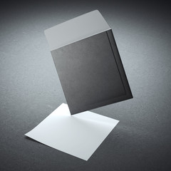 Square black envelope