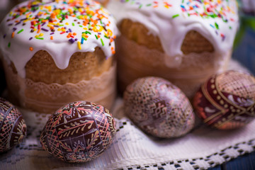 traditional esater cake kulich Ukrainian Russian