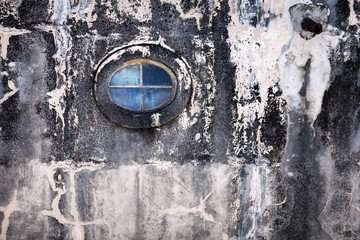 window on the old wall