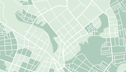 Naklejka premium Mapa miasta