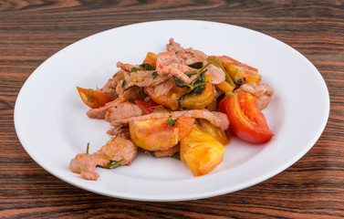 Pork and pineapple salad