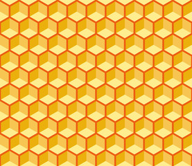 Seamless hexagonal cells vector texture