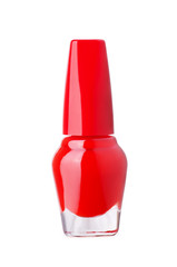 Red nail polish bottle