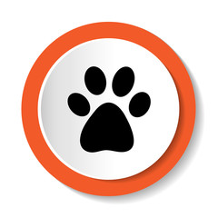 Векторная иконка с изображением лапы животного
