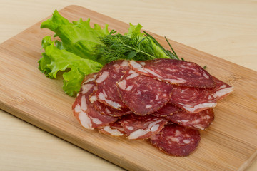 Sliced salami