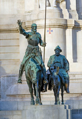 Don quixote bronze statue