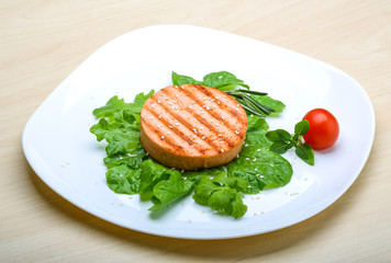 Salmon burger cutlet