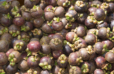 Mangosteens a Thai fruit which has an excellent flavor