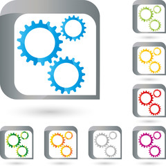 Logo, Zahnrad, Zahnräder, Mechanik