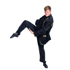 Disco dancer showing some movements