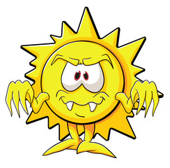 Cute cartoon sun