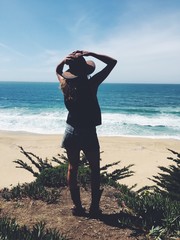 sexy female at beach