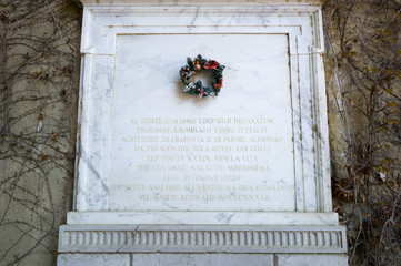Tomb of Giacomo Leopardi