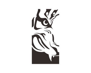 abstract tiger logo