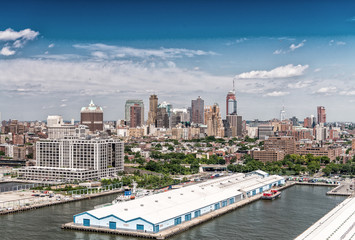 Aerial view of West Side Manhattan