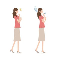 若い　女性　イラスト　表情