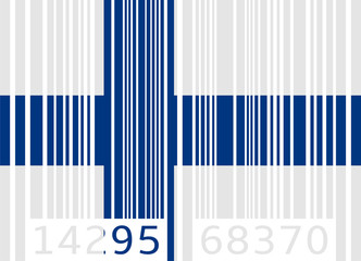 bar code flag filand