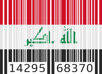 bar code flag iraq