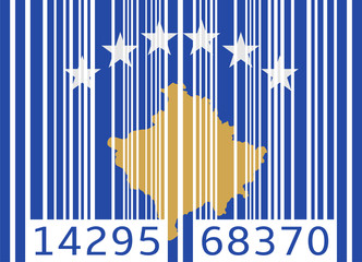 bar code flag kosovo