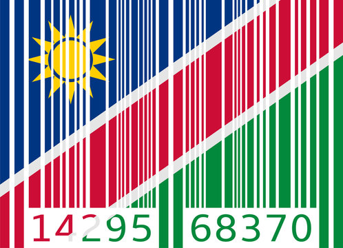 bar code flag namibia