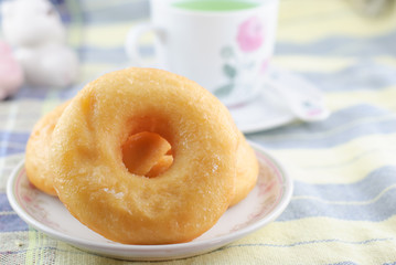 donuts and cup of tea