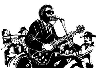 Poster Blues- en countryjazzgitarist © Isaxar