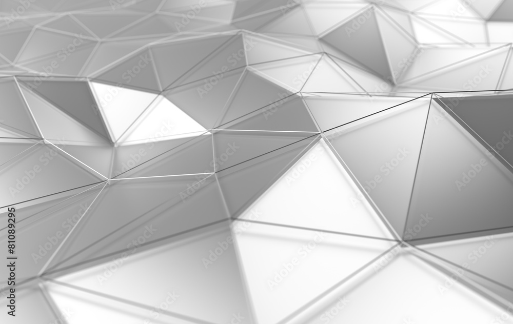 Poster abstract 3d rendering of white surface.
