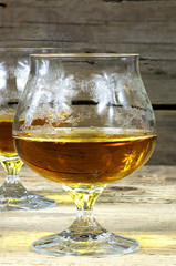 Two glasses of cognac