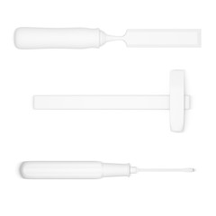 Tools set in gray scale