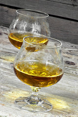 Two glasses of cognac