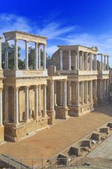 Fototapeta premium Roman theatre, Merida, Extremadura, Spain